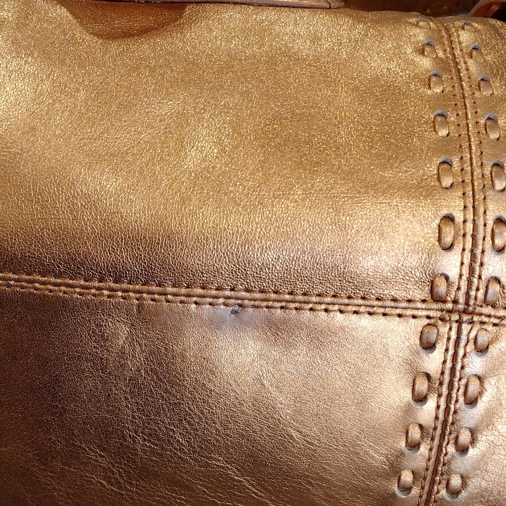Michael Kors purse in tangerine metallic RARE - Picture 6 of 16